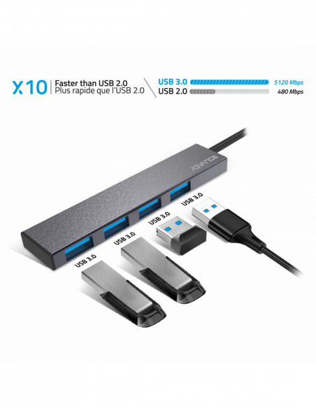 XPAND SMART USB 3.0 / HUB with 4 x USB 3.0 ports