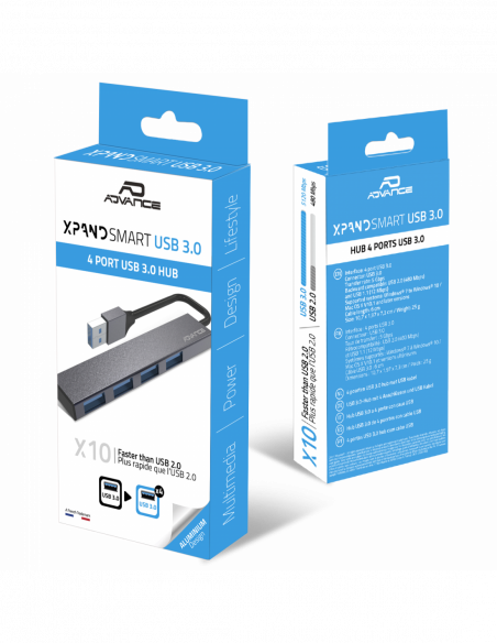 XPAND SMART USB 3.0 / HUB with 4 x USB 3.0 ports