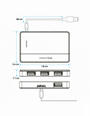 XPAND STARTER USB 3.0 / HUB 4 x USB 3.0