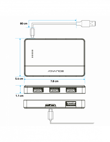 XPAND STARTER USB 3.0 / HUB 4 x USB 3.0