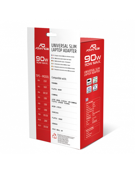 POWERUP PACK LCD universeel 90W