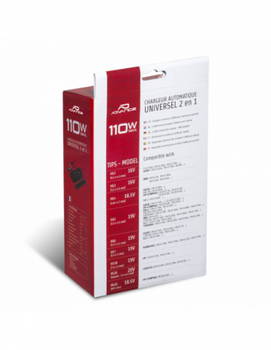 Cargador universal POWERUP 2en1 de 90W