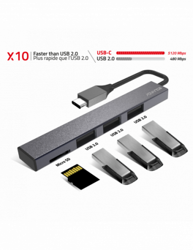 XPAND SMART USB-C / HUB 2 en 1