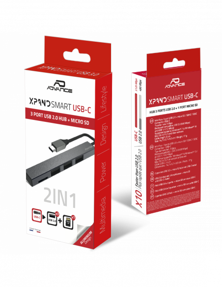 XPAND SMART USB-C / HUB 2 en 1