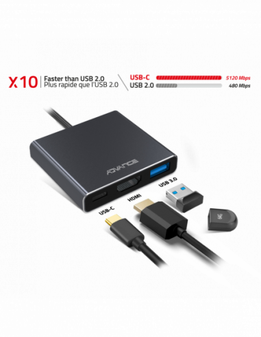 XPAND SMART USB-C / HUB 3 em 1