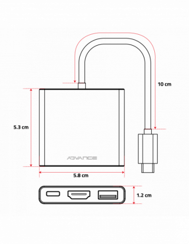 XPAND SMART USB-C / HUB 3 em 1