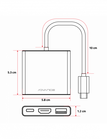 XPAND SMART USB-C / HUB 3 em 1