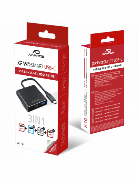 XPAND SMART USB-C / HUB 3 em 1
