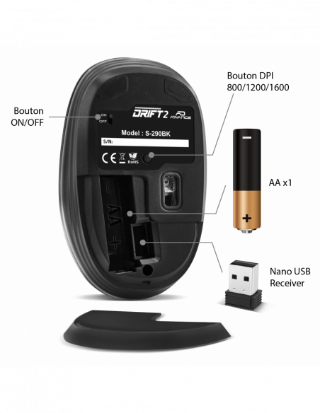 DRIFT2 Souris sans fil