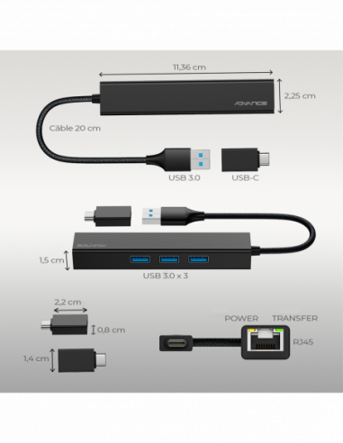 XPAND STARTER USB 3.0 / HUB 4 en 1