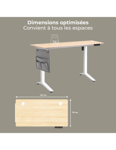 FLEXDESK LIGHT OAK 140