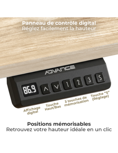 FLEXDESK LIGHT OAK 160