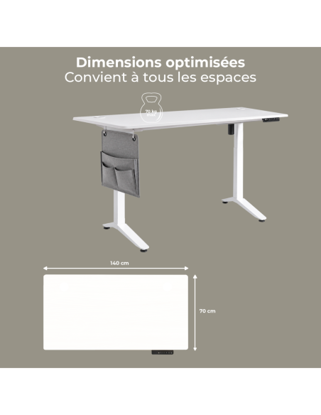 FLEXDESK WHITE 140