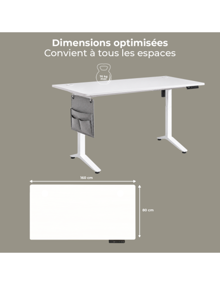 FLEXDESK WHITE 160